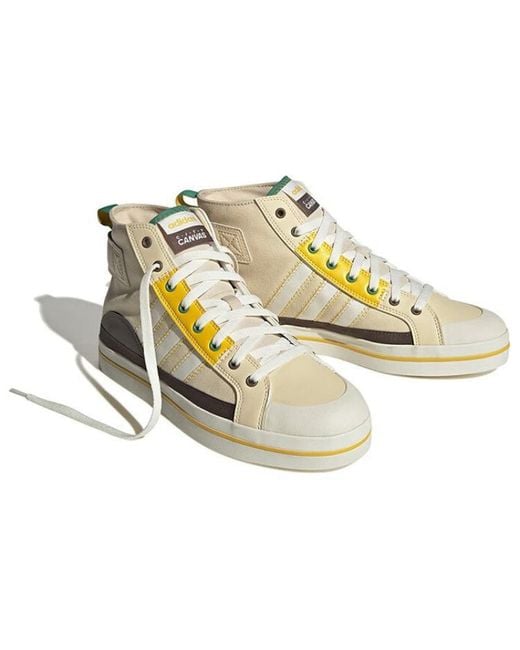 Adidas Natural Neo City Canvas Hi for men
