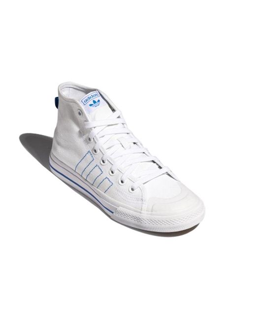 Adidas White Nizza Hi Rf for men