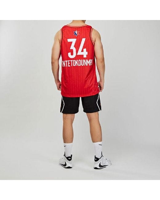 Nike Red Nba All-Star Edition Swingman Basketball Jersey for men
