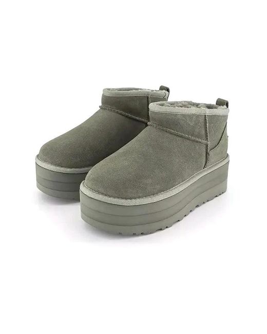 Ugg Gray (Wmns) Classic Ultra Mini Platform 'Moss'