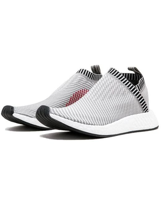 Adidas White Nmd_Cs2 Primeknit 'Dark Shock' for men