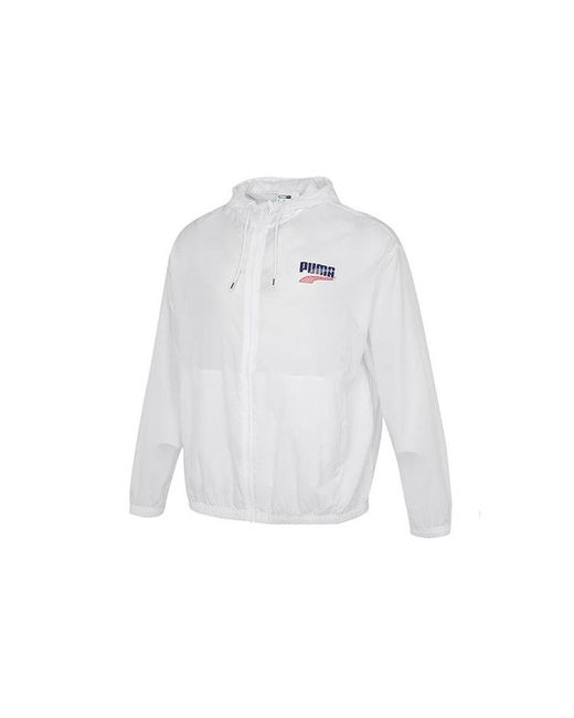 PUMA White Decor 8 Lightweight Woven Jacket for men