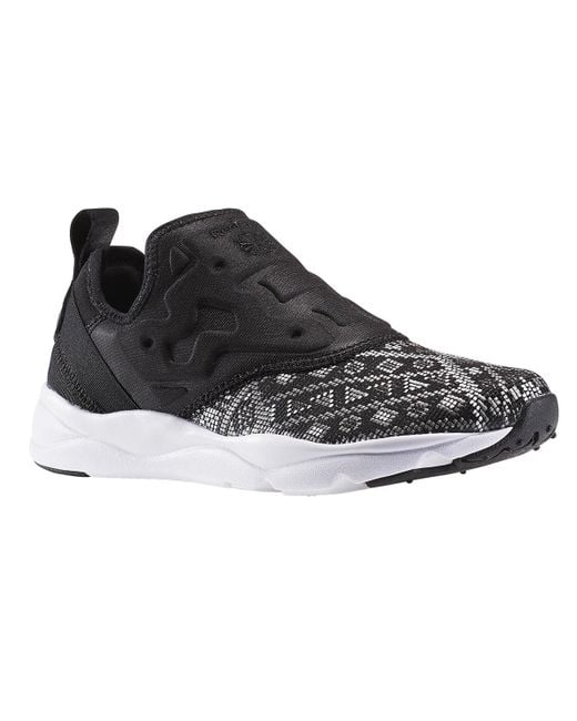 Reebok Black (Wmns) Furylite Slip On Gt Running Shoes