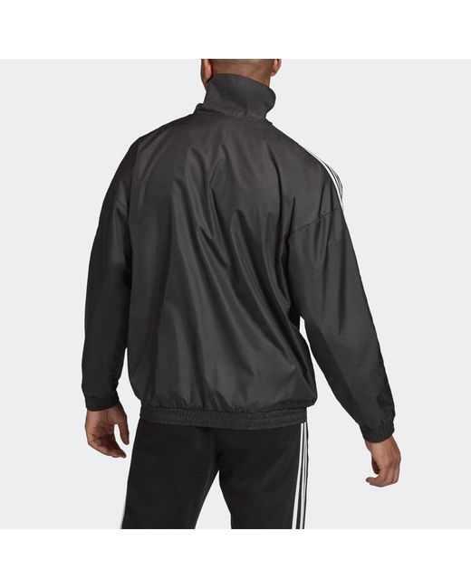Adidas Black Casual Loose Training Sports Running Jacket for men