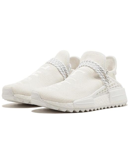 Adidas White X Pharrell Nmd Hu Trail 'Blank Canvas' for men