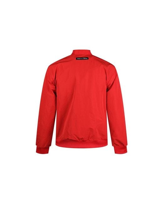 Adidas Red Neo X Disney Crossover Printing Casual Sports Jacket for men