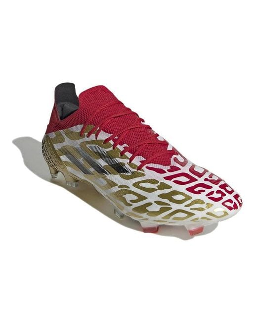 Adidas Red X Speedflow Mo Salah.1 Fg Metallic Scarlet' for men