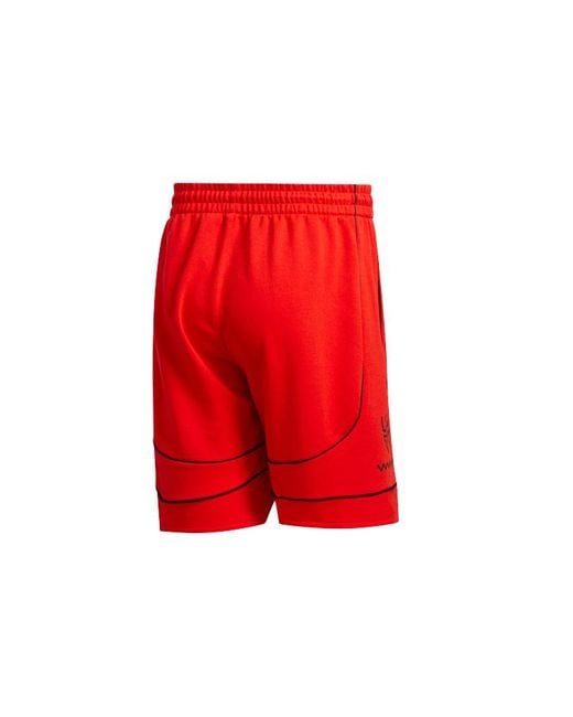 Adidas Red Donovan Mitchell Don Issue #2 Shorts for men