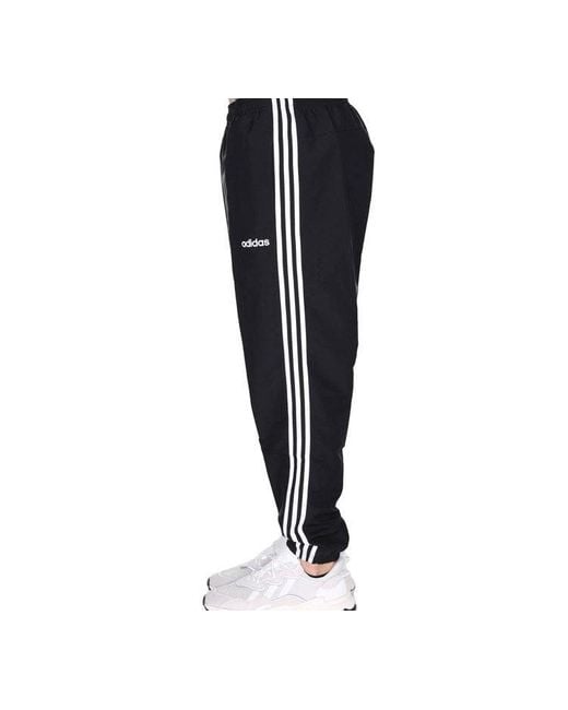 Adidas Black Small Logo Sports Long Pants for men