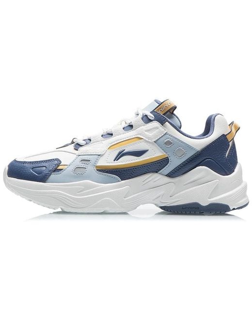 Li-ning Blue Retro Reflective Sneakers for men