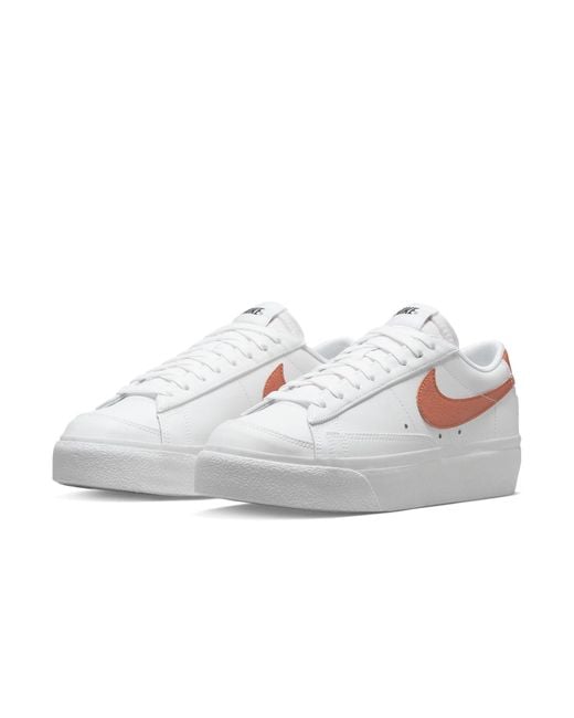 Nike White (Wmns) Blazer Low Platform Metallic Copper'