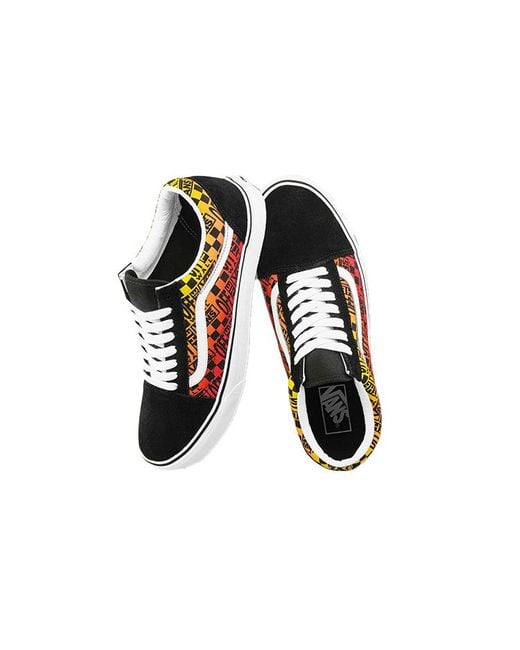 Vans Red Old Skool 'Logo Flame' for men