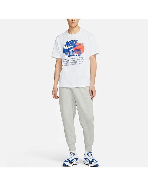 Nike White As Sportswear Tee World Tour for men
