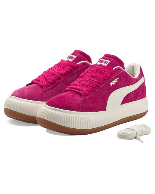 PUMA Pink Suede Mayu Up Sneakers