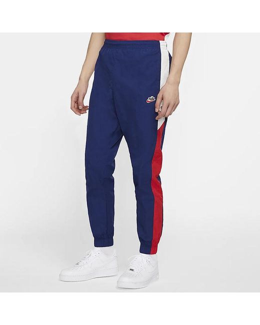 Nike Blue As Sportswear He Wr Pant Wvn Sign for men