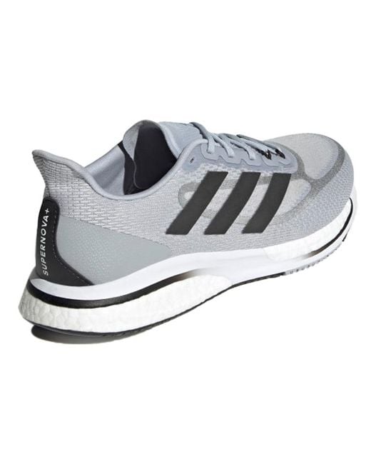 Adidas White Supernova+ Shoes 'Halo' for men