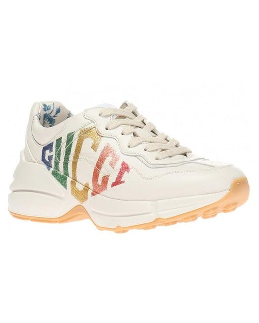 Gucci White (Wmns) Rhyton 'Glitter'