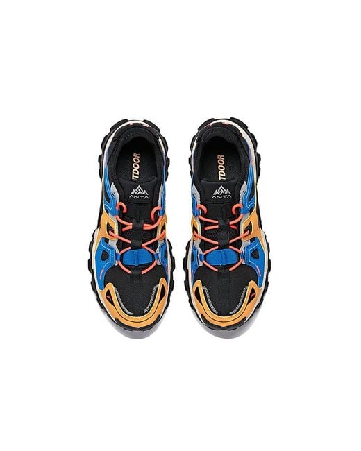 Anta Blue Hiking Shoes for men