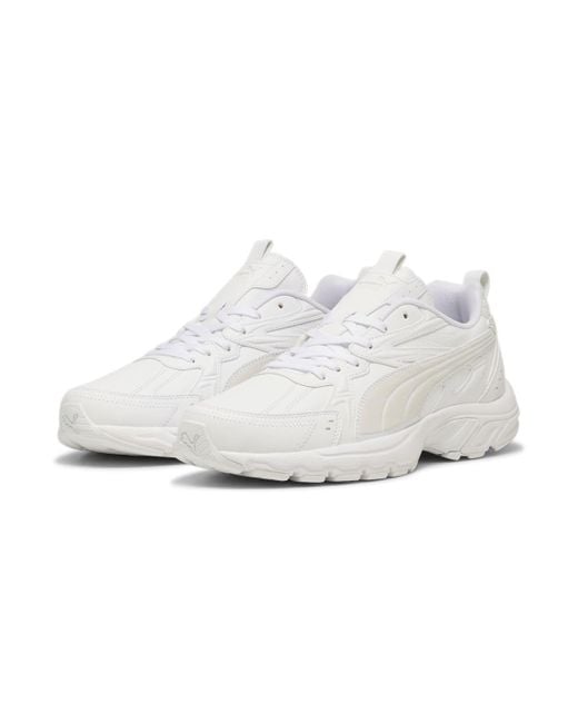 PUMA White Milenio Tech Leather Feather' for men