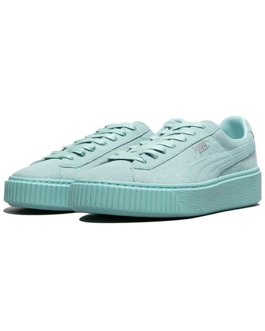 PUMA Blue (Wmns) Basket Platform Reset 'Peppermint'