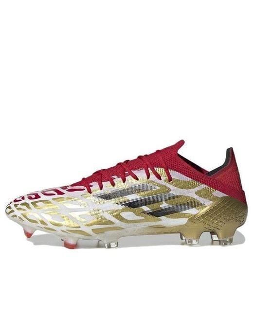 Adidas Red X Speedflow Mo Salah.1 Fg Metallic Scarlet' for men