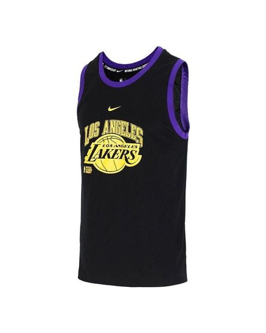Nike Black Tank Dna Cts 75 Sports Basketball Jersey/Vest for men