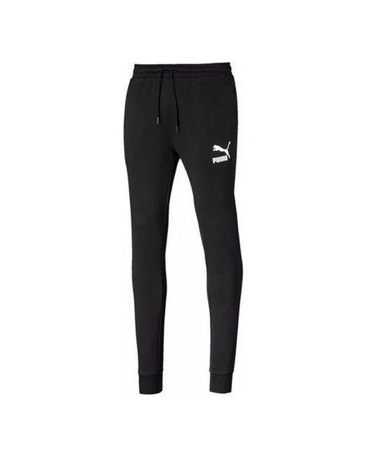 PUMA Black Regular Track Sweatpants for men