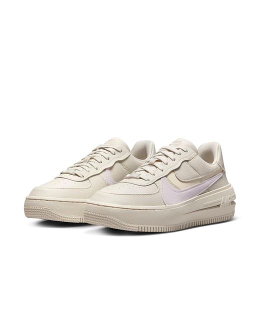 Nike White (Wmns) Air Force 1 Plt.Af.Orm 'Pale Ivory'