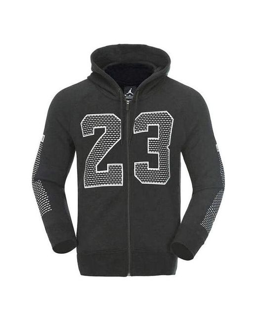 Nike Gray Numeric Printing Zipper Sports Jacket for men