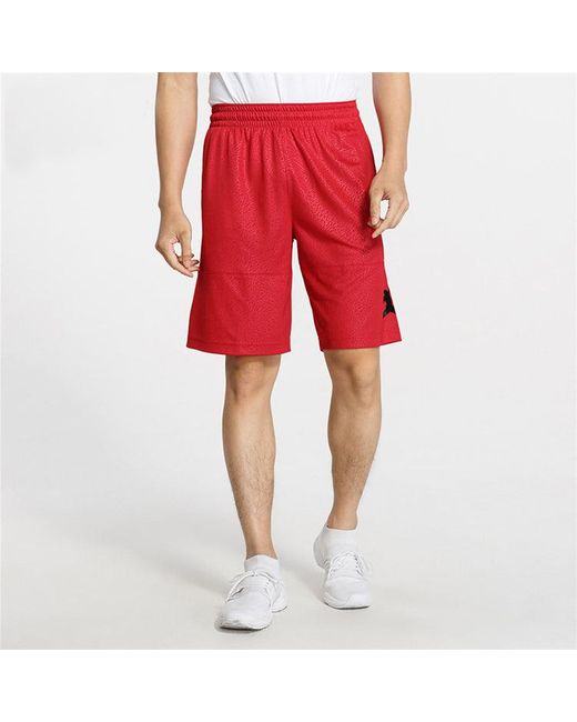 Nike Red Burst Crack Breathable Quick Dry Basketball Sports Shorts for men