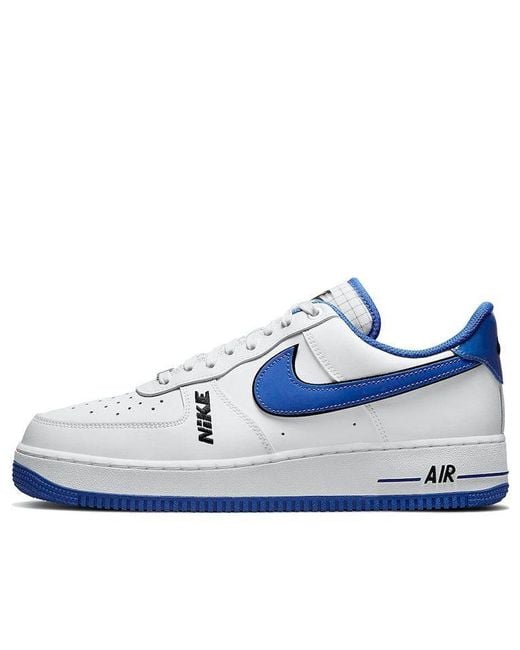 Nike Air Force 1 07 LV8 EMB Summit White Blue Shoes 