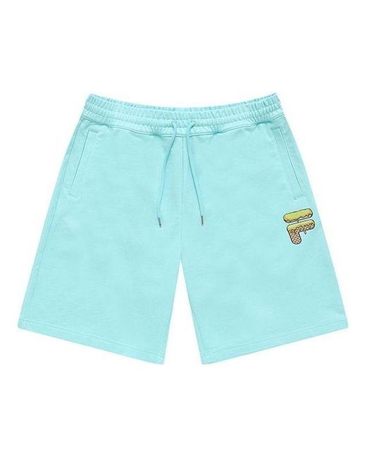 Fila Blue Logo Print Shorts 'Sky'