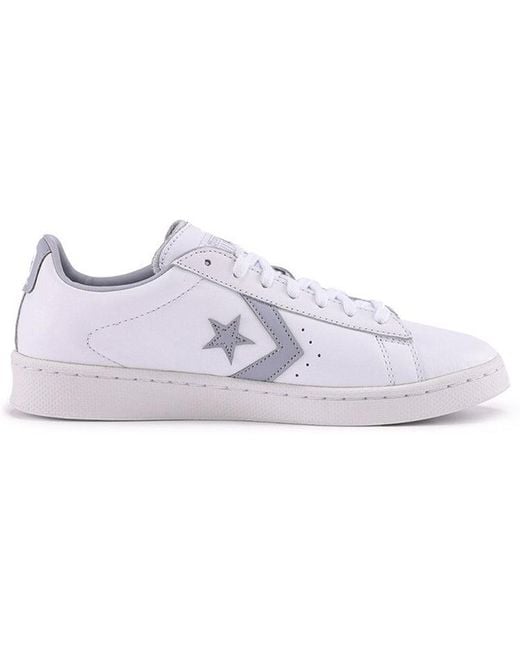 Converse White Pro Leather Low Gravel' for men