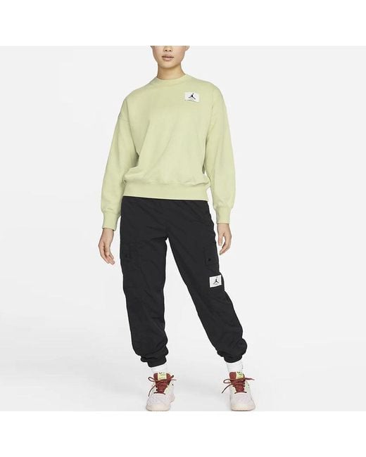 Nike White (Wmns) Logoo Loose Knit Round Neck Hoodie