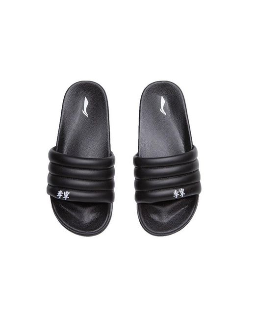 Li-ning Brown Bubble Slide for men