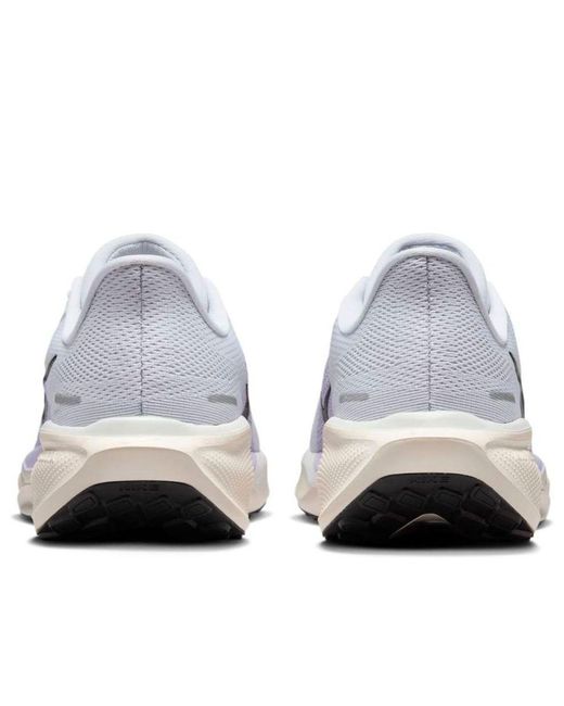 Nike White Pegasus 41 Road Running Shoes (Extra Wide)