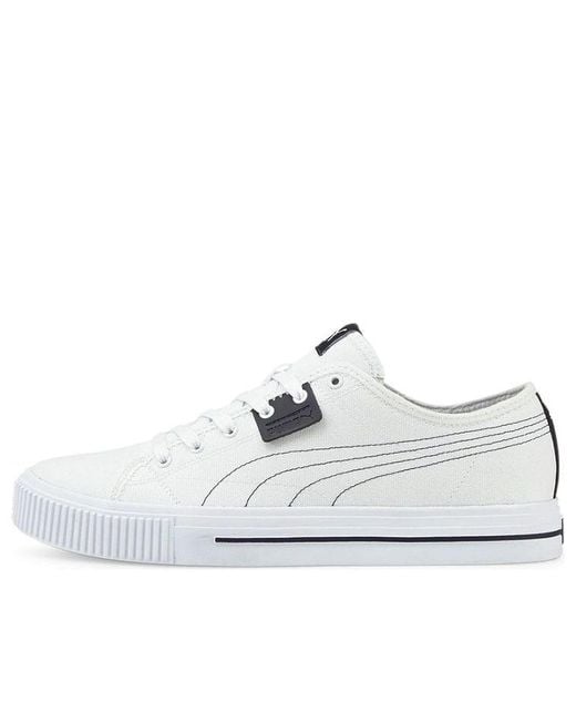 PUMA White Ever Cv Casual Skateboarding Shoes for men