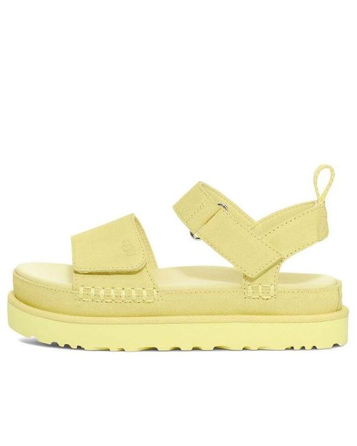 Ugg Yellow (Wmns) Goldenstar Platform Sandal 'Lemon'