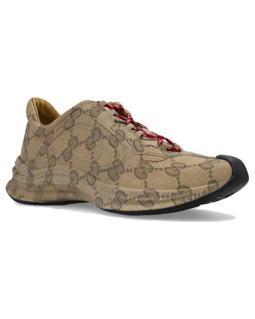 Gucci Brown Run Sneaker Ebony Monogram' for men