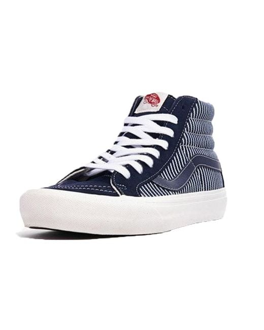 Vans Blue Mt. Vernon Mills X Sk8-Hi Reissue Vlt Lx 'Parisian Night' for men