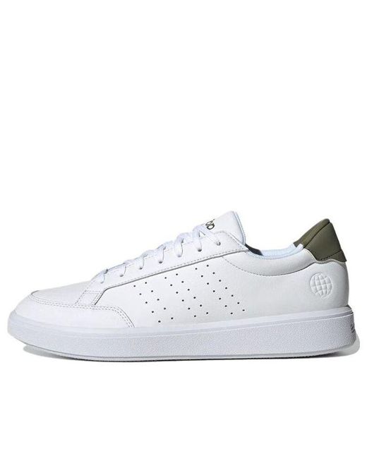 Adidas White Nova Court Shoes for men