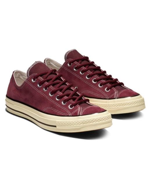 Converse Brown Chuck Taylor All Star 1970S Low Top Burgundy//Egret for men