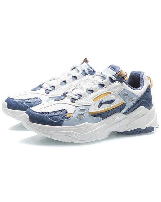 Li-ning Blue Retro Reflective Sneakers for men
