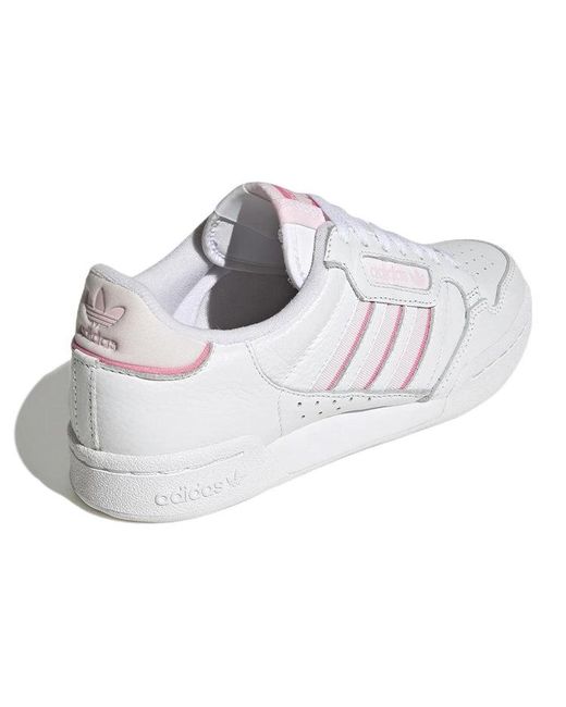 Adidas White Continental 80 Stripes Trainers