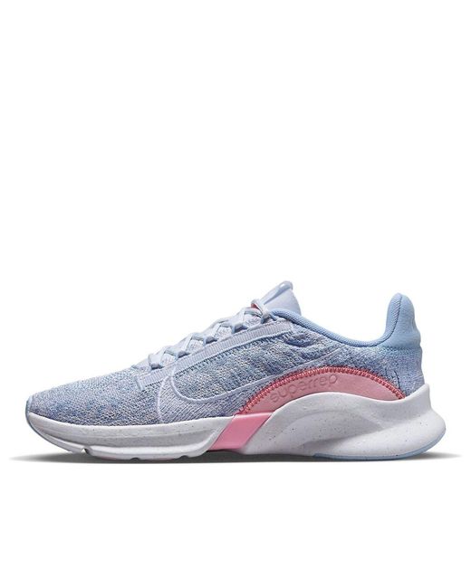 Nike Blue (Wmns) Superrep Go 3 Flyknit Next Nature