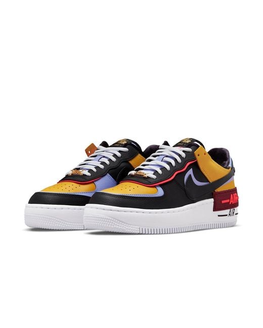 Nike Blue (Wmns) Air Force 1 Shadow 'Dark Sulfur'