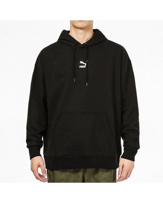 PUMA Black Logo Printing Knit Sports for men