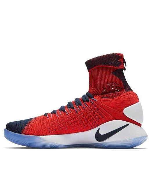 Nike Red Hyperdunk 2016 Flyknit 'Usa' for men