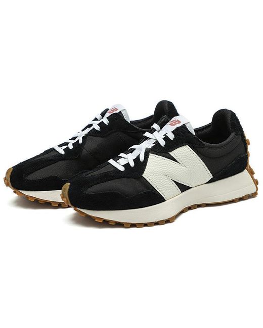 New Balance Black 327 In Synthetic