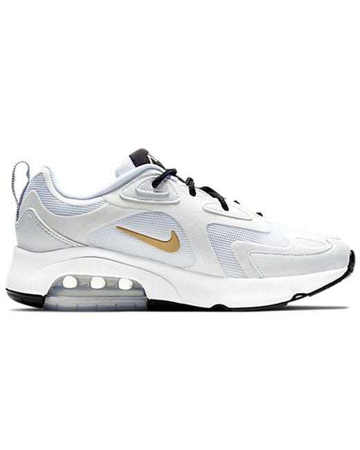 Nike White Air Max 200 Shoe
